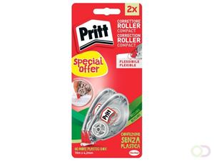 Pritt Correctieroller  4.2mmx10m compact flex blister 2e halve prijs