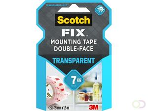 Scotch Dubbelzijdige plakband  montage 19mmx1.5m transparant