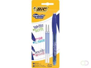 Bic roller Gel-ocity Illusion, blauw, blister met 1 stuk en 2 vullingen