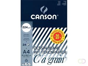 Canson tekenblok "C" à grain® ft A4, papier van 224 g/m²