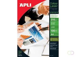 Apli fotopapier Colour Laser ft A4, 210 g, pak van 100 vel