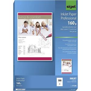 sigel Inkjet-Papier, DIN A4, 160 g/qm, hochweiß, matt