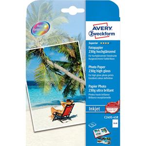 Avery Zweckform Superior Inkjet Fotopapier, 13 x 18, 230 g/m², 45 Blatt