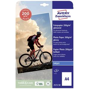 Avery Zweckform Superior Photo Paper Inkjet BIG PACK Fotopapier DIN A4 200 g/m² 50 Blatt Ho