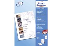 Avery 2579-100 A4 Wit pak fotopapier