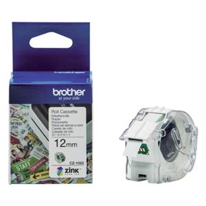 Original Brother CZ-1002 Farbetikettenrolle 12 mm breit, 5 m lang