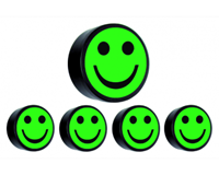 Smitvisual Magneet smiley 35mm groen