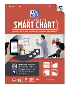 Oxford Flipchart-Block , Smart Chart, , selbstklebend