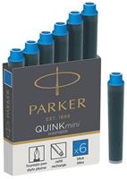 PARKER Tintenpatronen QUINKmini, blau, auswaschbar