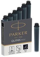 PARKER Tintenpatronen QUINKmini, schwarz, permanent
