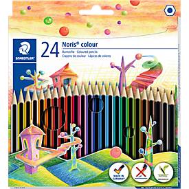 Staedler kleurpotloden Noris Colour, ophangdoos met 24 stuks in geassorteerde kleuren