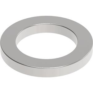 MAUL Neodym-Ringmagnet, Durchmesser: 12 mm, nickel