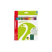 STABILO Buntstifte GREENcolors, 24er Karton-Etui