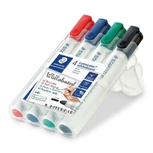 STAEDTLER Lumocolor Whiteboard-Marker 351, 4er Etui