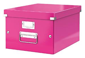 LEITZ Ablagebox Click & Store WOW, DIN A4, pink