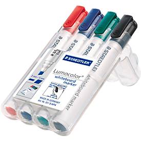 STAEDTLER Lumocolor Whiteboard-Marker 351B, 4er Etui