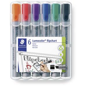 STAEDTLER Lumocolor Flipchart-Marker 356B, 6er Etui