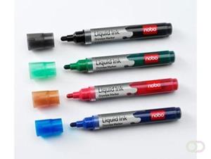 Nobo Liquid Ink marker, doos met 12 stuks in geassorteerde kleuren