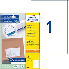 Etiket ILK 210x297mm 100 vel 1 etiket per vel wit