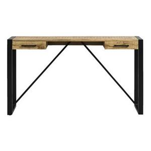 Leen Bakker Bureau Kyan - zwart/naturel - 78x140x40 cm