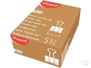 Maped foldbackclip 51 mm, zwart, doos van 12 stuks