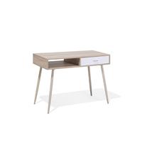 Beliani DEORA Bureau Licht houtkleur MDF