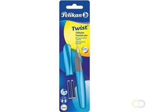 Pelikan vulpen Twist, lichtblauw