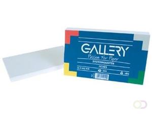 Gallery witte systeemkaarten, ft 7,5 x 12,5 cm, effen, pak van 100 stuks