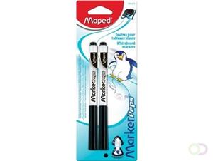 Maped whiteboardmarker Marker'Peps, blister van 2 stuks, zwart