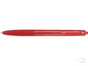 Pilot balpen Super Grip G retractable breed rood