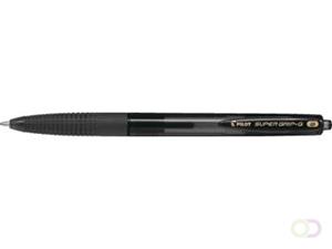 Pilot balpen Super Grip G retractable breed zwart