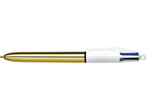 Bic balpen 4 Colour Shine, goud