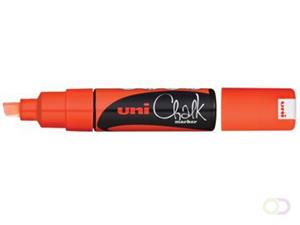 Uni-Ball Kreidemarker Chalk PWE-8K, neon-orange, Keilspitze