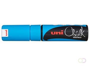 Uni-Ball Kreidemarker Chalk PWE-8K, hellblau, Keilspitze