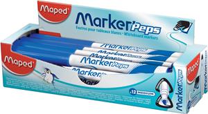 Maped whiteboardmarker Marker'Peps, doos van 12 stuks, blauw