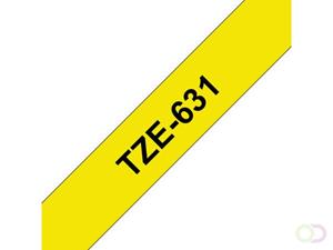 Brother TZe-631 tape zwart op geel 12mm x 8m (origineel)