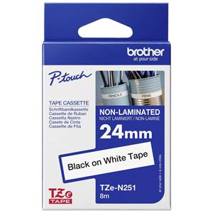 Brother TZe-N251 Tape Zwart op wit (24 mm)