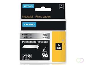 DYMO RHINO Polyester-Schriftband metallic, 6 mm x 5,5 m