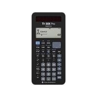 Texasinstruments Schoolrekenmachine Texas Instruments TI-30X Pro MathPrint Zwart Aantal displayposities: 16 werkt op batterijen, werkt op zonne-energie