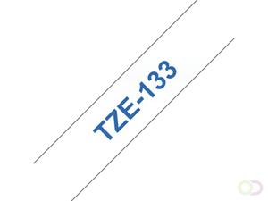 Brother TZ labeltape Blauw op transparant TZ-133 12 mm