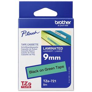 brother TZe-Tape TZe-721 Schriftbandkassette, Bandbreite:9mm