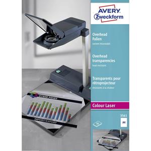 AVERY Avery Zweckform OHP-Folien, A4, klar, extrem hitzestabil