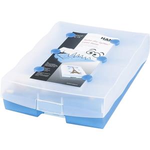 HAN Flashcards Blauw (doorschijnend) 9988-643 DIN A8 dwars