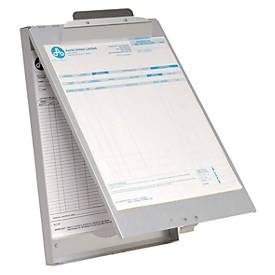 AC-E17003 Klembord Met Opbergvak Aluminium A4 (9""x 12") Open