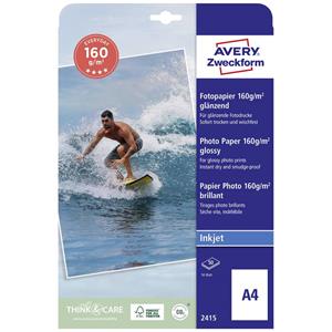 AVERY Avery Zweckform Classic Inkjet-Fotopapier, DIN A4, 40 Blatt