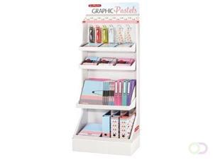 Herlitz Pelikan Graphic Pastels display, assortiment met 95 stuks