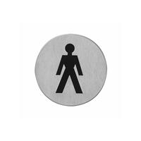 Pictogram herentoilet zelfklevend rond