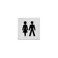 Intersteel Pictogram dames- en herentoilet zelfklevend