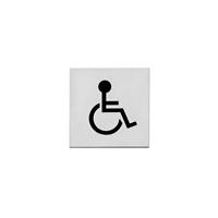 intersteel Hinweisschild Behindertentoilette selbstklebend