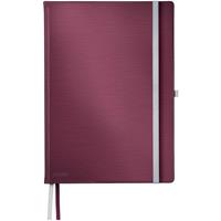 Leitz Notizbuch Style fester Einband A4 kariert 80 Blatt granat rot